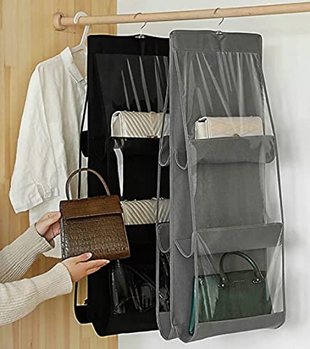 GUAGLL Wardrobe Storage Bag for Handbag Non-Woven Tote Bag Storage Wall Hanging Bag Finishing Storage Bag