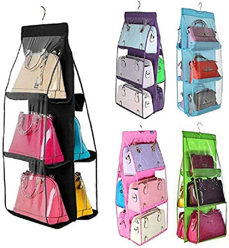 GUAGLL Wardrobe Storage Bag for Handbag Non-Woven Tote Bag Storage Wall Hanging Bag Finishing Storage Bag