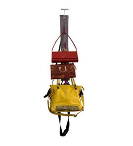 shonpy hanging purse organizer handbag rack for closet storage holder for purses handbags with hook