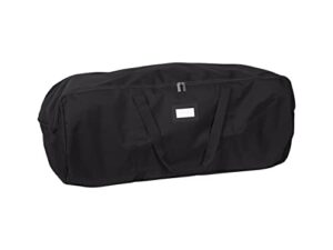 covermates keepsakes - storage duffel bag - heavy duty polyester - reinforced handles - closet storage-black