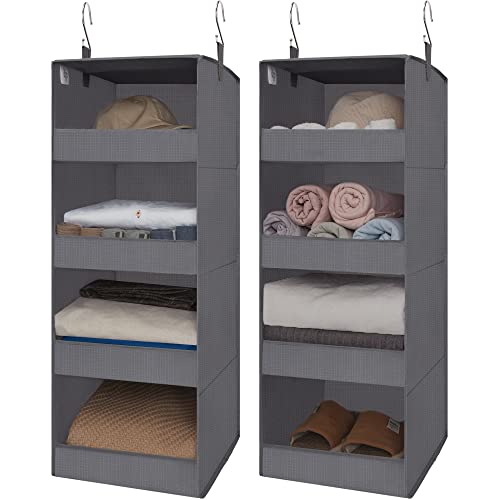 GRANNY SAYS Bundle of 2-Pack Hanging Storage Organizers & 1-Pack Hanging Closet Organizer