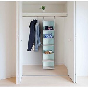 Urban Shop 6 Tier All Purpose Hanging Closet Organizer, Mint