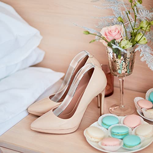 RMISODO 10 Pieces Acrylic Shoes Stand Display Women Sandal Shoes High Heel Shoes Supporter Insert Holder for Shoes Store Retail Shop Home Display Use