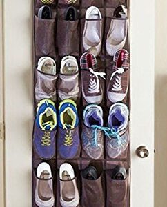 ANYVOLUME 24 Pocket Shoe Door Hanging Organizer Storage Rack Bag Closet Holder Door