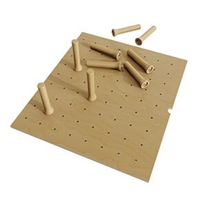 dowell 30" x 21" drawer organizer wood peg board - 12pegs