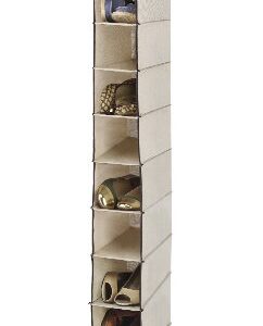 Whitmor 10 Section Hanging Shoe Shelves 11.5x5.5x48.0