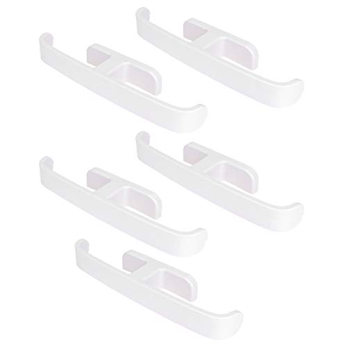 DOITOOL Shoe Rack, 5PCS Sticky Door Shoes Storage Rack Hanging Hangers Plastic Wall Mounted Slippers Holder Organizer for Bathroom Hallway (White)