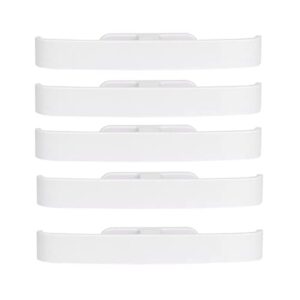 DOITOOL Shoe Rack, 5PCS Sticky Door Shoes Storage Rack Hanging Hangers Plastic Wall Mounted Slippers Holder Organizer for Bathroom Hallway (White)