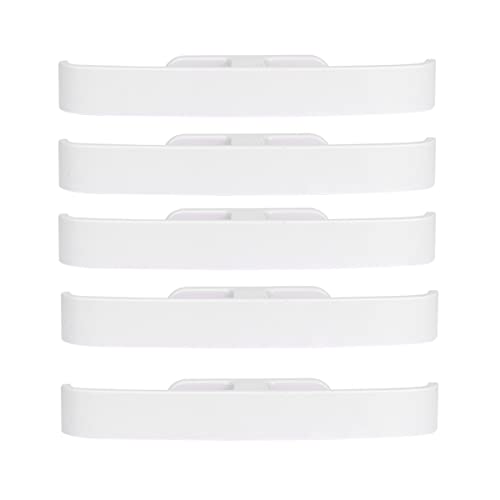 DOITOOL Shoe Rack, 5PCS Sticky Door Shoes Storage Rack Hanging Hangers Plastic Wall Mounted Slippers Holder Organizer for Bathroom Hallway (White)