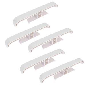 DOITOOL Shoe Rack, 5PCS Sticky Door Shoes Storage Rack Hanging Hangers Plastic Wall Mounted Slippers Holder Organizer for Bathroom Hallway (White)