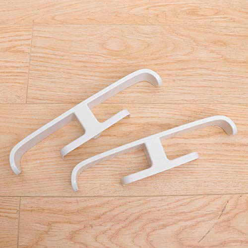 DOITOOL Shoe Rack, 5PCS Sticky Door Shoes Storage Rack Hanging Hangers Plastic Wall Mounted Slippers Holder Organizer for Bathroom Hallway (White)