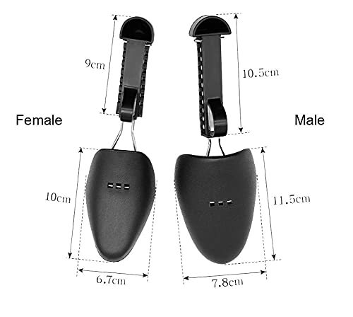 VASANA 2 Pairs Adjustable Shoe Tree Practical Shoe Stretcher Plastic Shoe Shaper Boot Holder Portable Shoe Support Keeper for Men