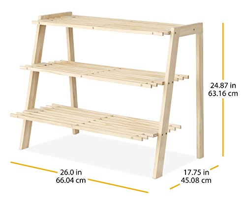 Whitmor 3-Tier Wood Shoe Shelves