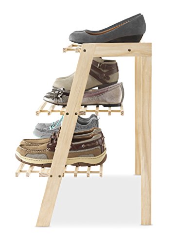 Whitmor 3-Tier Wood Shoe Shelves