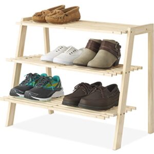 Whitmor 3-Tier Wood Shoe Shelves