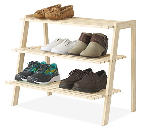 Whitmor 3-Tier Wood Shoe Shelves