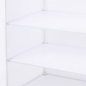 Shoes Storage Box Shoes Organizer Cabinet with Doors Free Combination White Standing Storage Drawer Shelf 3x 12 Cube Unit for Entryway Hallway Living Room 19.6x 12.6x 73.6in