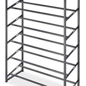 Whitmor Modern Industrial 5-Tier Shoe Rack, Black