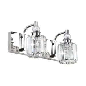 ralbay crystal vanity lights 2 lights modern crystal chrome bathroom vanity light for bathroom lighting fixtures over mirror