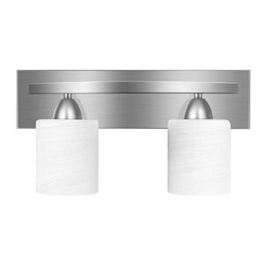 bathroom vanity light fixture, 2-light modern bathroom lights with glass shade, brushed nickel bath lighting fixtures over mirror, hollywood style interior wall sconce for makeup dressing table