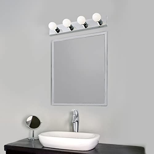 Design House 500892 4 Light Vanity Light, Polished Chrome, 24"