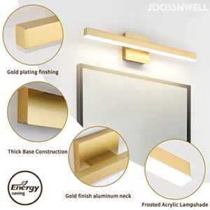 Joossnwell Gold Vanity Lights for Bathroom 24" Inch Dimmable 5CCT Modern Bath Vanity Lighting Fixtures Over Mirror LED Bathroom Wall Sconces Light 18W