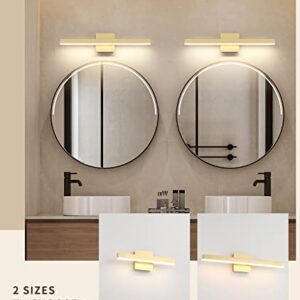 Joossnwell Gold Vanity Lights for Bathroom 24" Inch Dimmable 5CCT Modern Bath Vanity Lighting Fixtures Over Mirror LED Bathroom Wall Sconces Light 18W