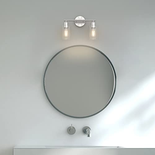 Espird Bathroom Vanity Light Fixtures Brushed Nickel 2 Light Bathroom Light Fixture Over Mirror