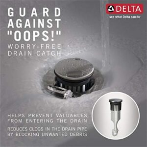 Delta Faucet Vesna Widespread Bathroom Faucet 3 Hole, Drain Assembly, Worry-Free Drain Catch, Matte Black 35789LF-BL