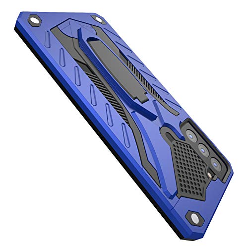 Kitoo Designed for Samsung Galaxy S21 Case with Kickstand 5G, Military Grade 12ft. Drop Tested - Blue