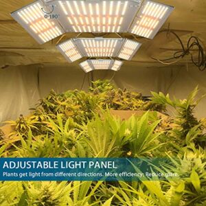 Barrina BU 2000 LED Grow Light, Full Spectrum with IR, 4x4FT Coverage, Dimmable, Adjustable Light Panel, 816 LEDs, High PPFD, Plant Grow Light for Indoor Plants Seedling Growing Flowering Fruiting