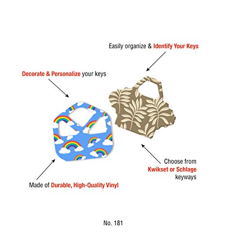 Lucky Line Key Skins - Fun Animal Print Key Identifiers for Schlage (18100S)