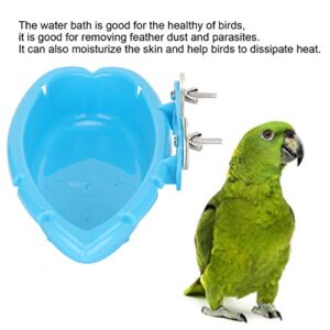 5Pcs Bird Bath Tub, Parrot Bathtub, Bird Plastic Bath Bathing Tub Shower Bathtub, Parrot Food Water Bowl, Parrot Feeder