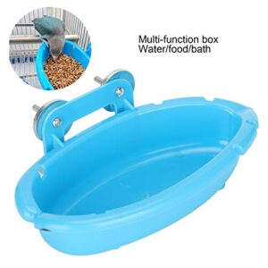 5Pcs Bird Bath Tub, Parrot Bathtub, Bird Plastic Bath Bathing Tub Shower Bathtub, Parrot Food Water Bowl, Parrot Feeder