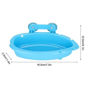 5Pcs Bird Bath Tub, Parrot Bathtub, Bird Plastic Bath Bathing Tub Shower Bathtub, Parrot Food Water Bowl, Parrot Feeder