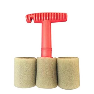 Car Wheel Detailing Brush,MoreChioce Car Washing Embedded Steel Ring Screw Cleaning Brush Lug Nut Wheel Cleaning Brush with Handle Nut Wheel Cleaning Tool Set