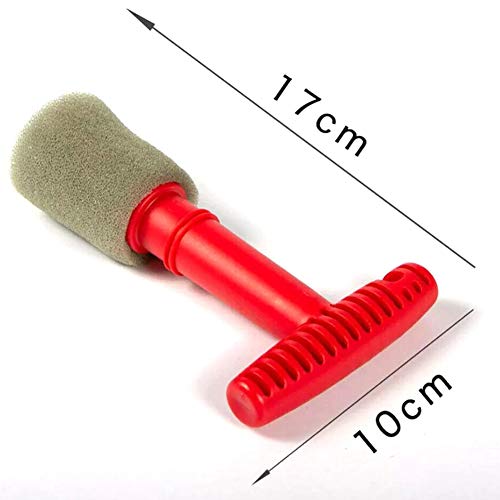 Car Wheel Detailing Brush,MoreChioce Car Washing Embedded Steel Ring Screw Cleaning Brush Lug Nut Wheel Cleaning Brush with Handle Nut Wheel Cleaning Tool Set