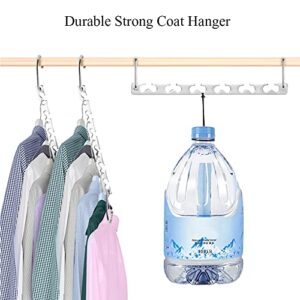 Magic Clothing Hangers Space Saving Sturdy Metal Hangers Wardrobe Closet Organizer Space Saving Hanger Pack of 6 Cascading Hangers