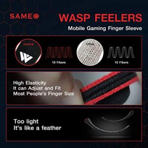 SAMEO Gaming Finger Sleeves for Mobile Game Controllers (Pack of 3 Pair) Anti-Sweat Breathable Seamless Thumb Finger Sleeve for League of Legend, PUBG, Rules of Survival, Knives Out (Gray)