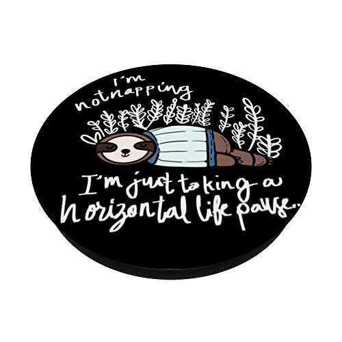 Horizontal Life Pause Slothful Person PopSockets Swappable PopGrip