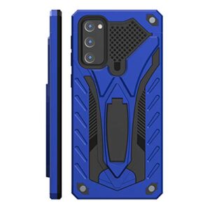 kitoo designed for samsung galaxy s20 fe case with kickstand 5g, military grade 12ft. drop tested - blue