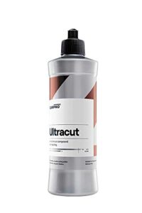 carpro ultracut - 250ml - extreme cut compound, low dusting, minimal hazing, for rotary or da polishing with long work time