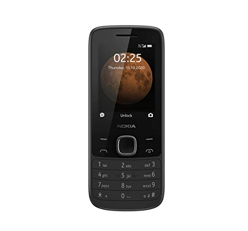 Nokia 225 Unlocked 4G Cell Phone, Black (AT&T/T-Mobile/Cricket/Tracfone/Simple Mobile) (Renewed)