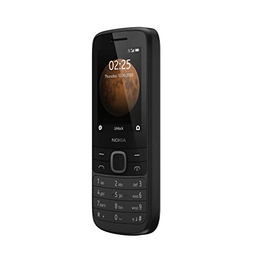 Nokia 225 Unlocked 4G Cell Phone, Black (AT&T/T-Mobile/Cricket/Tracfone/Simple Mobile) (Renewed)