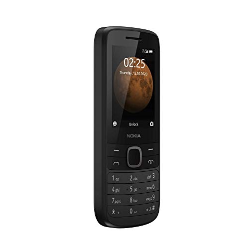 Nokia 225 Unlocked 4G Cell Phone, Black (AT&T/T-Mobile/Cricket/Tracfone/Simple Mobile) (Renewed)