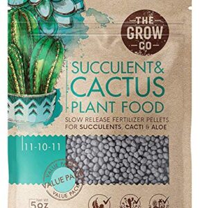 Succulents & Cactus Plant Food - Gentle Long Lasting Formula, Slow Release Fertilizer (Liquid Alternative) for All Potted Succulent, Cacti & Aloe Vera Plants (5 oz)