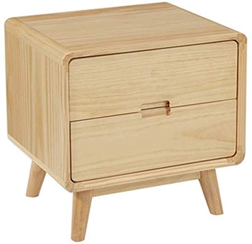 AYKDAS Bedside Table Bedroom Bedside Table, Bedside Table Bedside Table Furniture Solid Wood Bedroom Storage Cabinet Living Room Two Drawers Drawer Furniture Lovely Little Bedside Cabinet