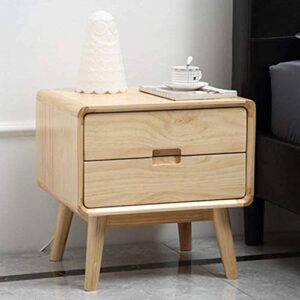 AYKDAS Bedside Table Bedroom Bedside Table, Bedside Table Bedside Table Furniture Solid Wood Bedroom Storage Cabinet Living Room Two Drawers Drawer Furniture Lovely Little Bedside Cabinet