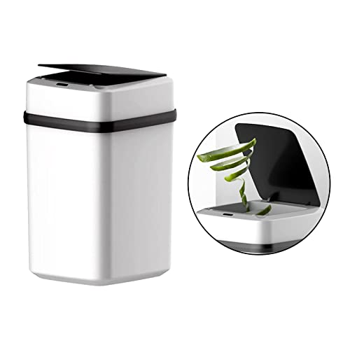 MagiDeal Automatic Touchless Motion Sensor Trash Can, 3 Gal L, Plastic, Small, Kick Touch