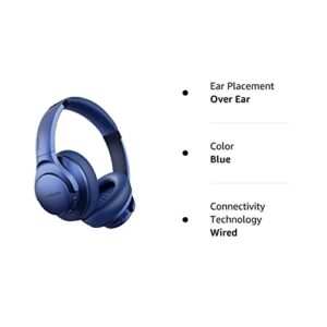 Anker Soundcore Life Q20 Hybrid Active Noise Cancelling Headphones, Wireless Over Ear Bluetooth Headphones, 40H Playtime, Hi-Res Audio, Deep Bass, Memory Foam Ear Cups(Renewed)